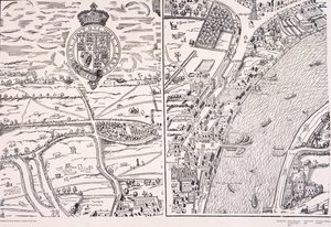阿加斯的伦敦地图，约1561年 作者 不明