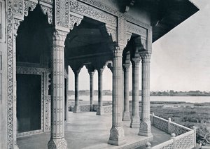 阿格拉茉莉花塔的阳台，建于1910年。 作者 不明