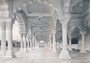 阿格拉Dewan-i-am，即公众听众大厅，c1910。 作者 不明