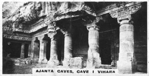 印度马哈拉施特拉邦维哈拉（Vihara）的阿c陀石窟，建于1925年 作者 不明