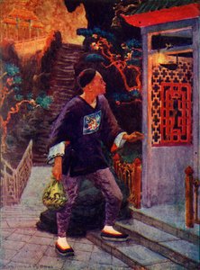 阿拉丁发现了灯，c1930。 作者 不明