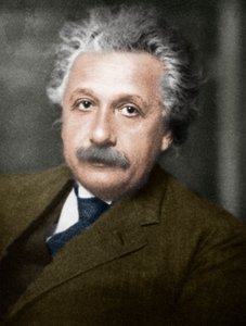 艾伯特·爱因斯坦（Albert Einstein），德国-瑞士-美国数学家和物理学家。 作者 不明