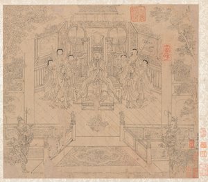 道教和佛教主题专辑，1200年代。 作者 不明