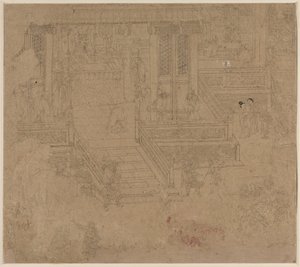 道教和佛教主题的专辑：地狱之王：第37页，1200年代。 作者 不明