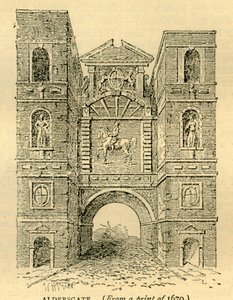 Aldersgate，1670，c1872。 作者 不明
