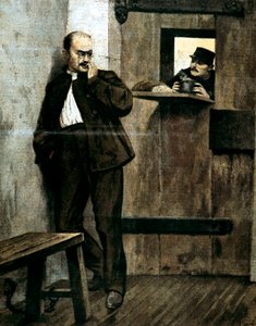 阿尔弗雷德·德雷福斯（Alfred Dreyfus）入狱，1895年 作者 不明