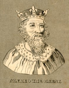 阿尔弗雷德大帝（Alfred the Great），c847-899，1830年。 作者 不明