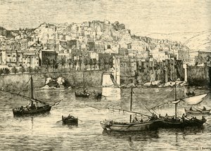 阿尔及尔，来自大海，1890年。 作者 不明