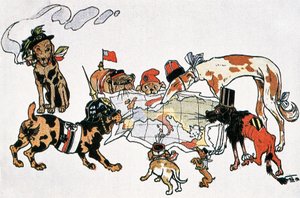 Allegorical caricature of the First World War 作者 不明