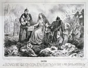 寓言漫画，法普战争，1870-1871年 作者 不明