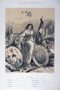 法国爱国标志寓言，1870年 作者 不明