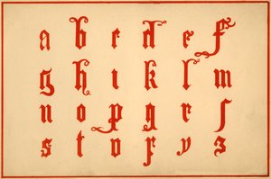 字母，字母AZ，小写 作者 不明