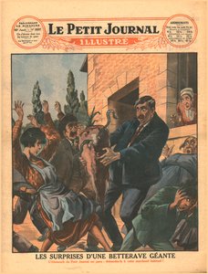 惊人的巨型甜菜根，1929年。 作者 不明