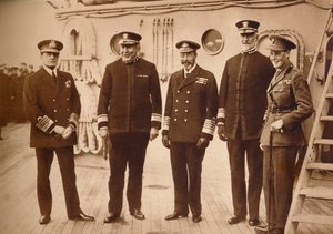 美国海军上将与国王同住，1918年1935年 作者 不明