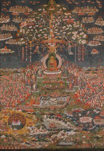 阿弥陀佛（Amitabha），西方净土Sukhavati的佛像。 1700。 作者 不明