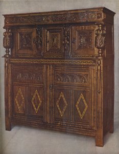 詹姆斯·统治时期的橡树阁橱柜，建于1615年，1936年 作者 不明