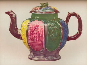 八角盐釉茶壶，c1770 作者 不明