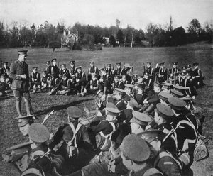 1915年在牛津公园举行的露天讲座 作者 不明