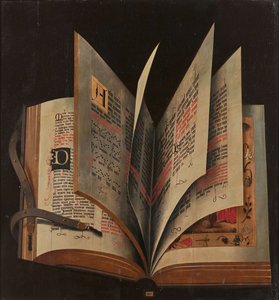 一本开放书，十六世纪中叶。 作者 不明