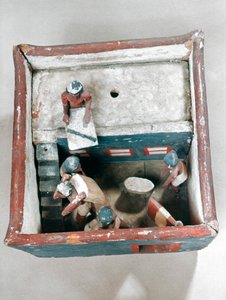 公元前22-19世纪的古埃及墓葬模型 作者 不明