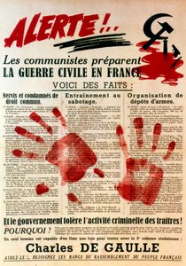 反对高卢主义者的共产主义海报，1949年 作者 不明