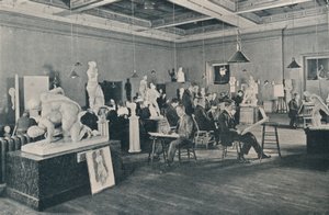多伦多安大略艺术学院的古董和生活课，1913年 作者 不明