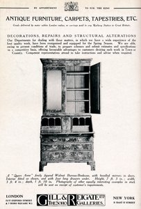 古董家具，地毯，挂毯等，1921年 作者 不明