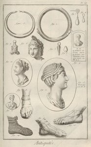 古物。 Denis Diderot和Jean Le Rond dAlembert的百科全书，1751-1765年。 作者 不明