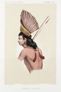 Apinage战士，巴西，约1843-1847年 作者 不明