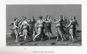 1882年朱利奥·罗马诺之后的阿波罗和缪斯女神 作者 不明