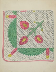 棉被壁灯，约1936年。 作者 不明