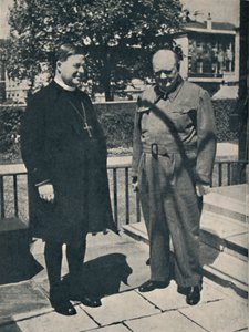 1945年，唐宁街10号坎特伯雷大主教。 作者 不明