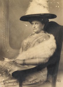 奥地利大公爵夫人玛丽亚·约瑟夫（Maria Josepha），1867-1944年，萨克森公主，1913年。 作者 不明