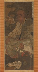 十六位阿罗汉系列中的阿罗汉，14世纪。 作者 不明