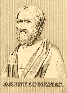 亚里士多德（Aristophanes），大约在公元前460-380年，1830年。 作者 不明