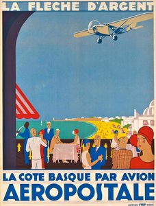 Aéropostale。巴斯克海岸，约1928-1930年。 作者 不明
