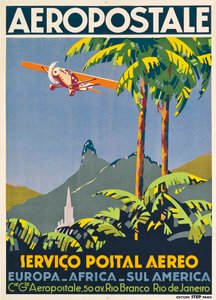 Aéropostale。里约热内卢，约1928-1930。 作者 不明
