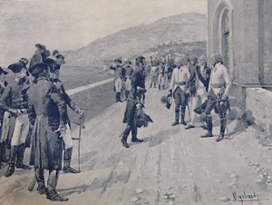 1896年在热那亚附近的Cornigliano安排Massénas投降 作者 不明