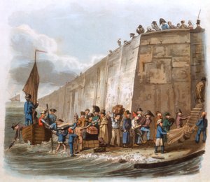 1816年到达加来 作者 不明
