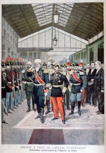 1895年，俄罗斯驻法国大使切特科夫·切尔科夫将军抵达巴黎 作者 不明