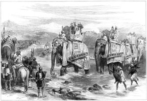 1876年，威尔士亲王到达开姆郡朱莫 作者 不明