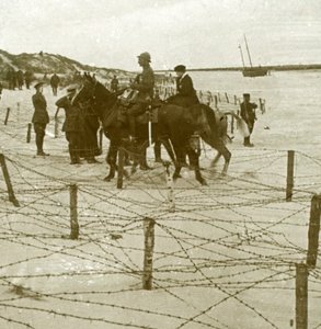 抵达比利时法兰德斯La Panne，c1914-c1918 作者 不明