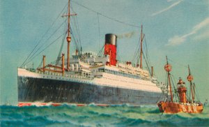 阿卡斯尼亚（Ascania），丘纳德·怀特（Cunard White Star），1920年代 作者 不明