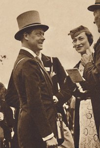 1935年6月，阿斯科特-当时的威尔士亲王爱德华国王和辛普森夫人，1937年 作者 不明