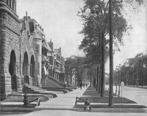 美国伊利诺伊州芝加哥市亚什兰大道（Ashland Avenue），约建于1900年。 作者 不明