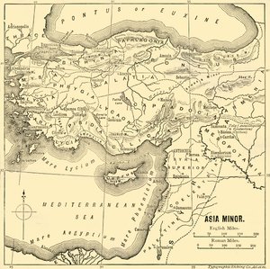 小亚细亚-地图，1890年。 作者 不明