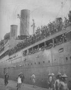 1941年，印度军队到达新加坡，参加了对大堡垒港口的防御。 作者 不明