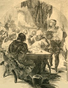 在哈罗德（Harold）举行的宴会上，他收到了《诺曼人入侵新闻》（c1890）。 作者 不明