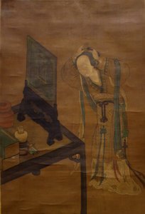 在厕所里，19世纪。 作者 不明