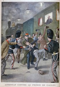 1900年尝试攻击布鲁塞尔威尔士亲王爱德华 作者 不明